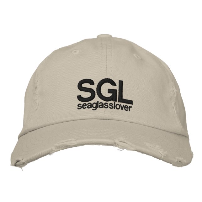 SGL, seaglasslover Embroidered Hat (Front)