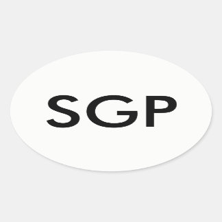 SGP Oval Sticker