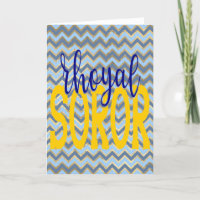 SGRho Inspired Rhoyal Blue and Gold Rhoyal Soror