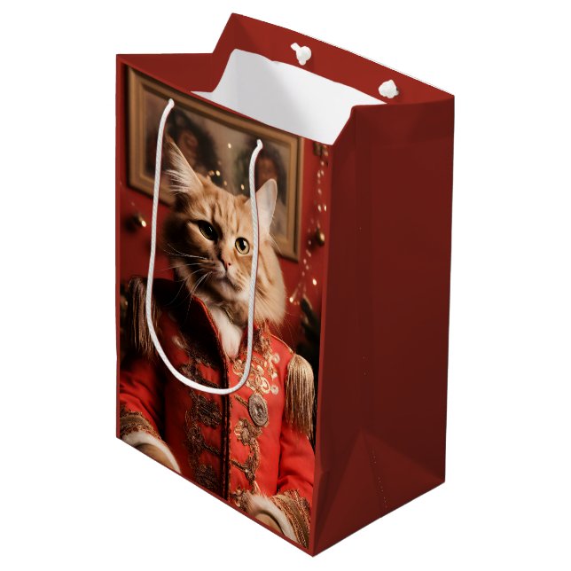 Sgt Pepper Cat Medium Gift Bag (Front Angled)