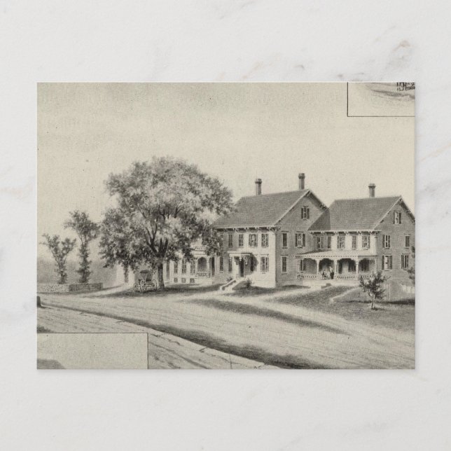 SH Dow residence Postcard (Front)