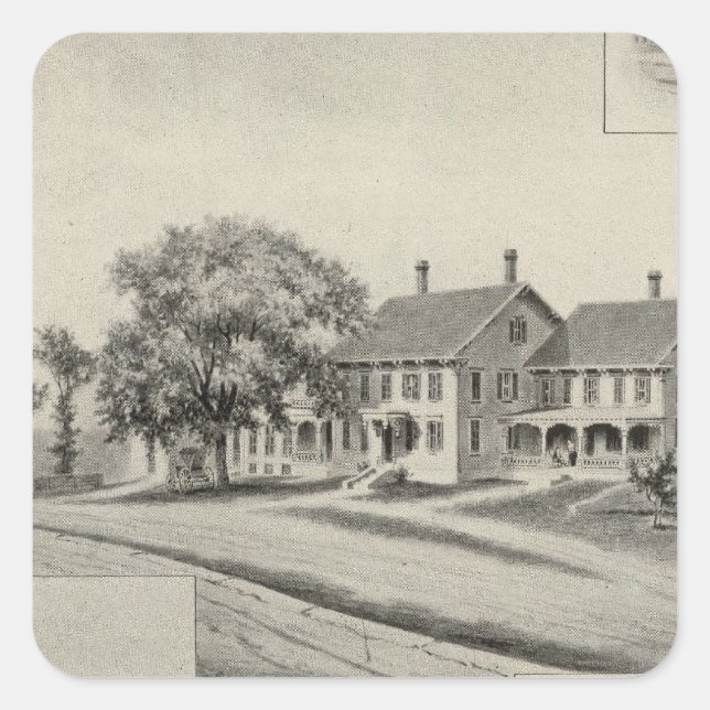 SH Dow residence Square Sticker (Front)