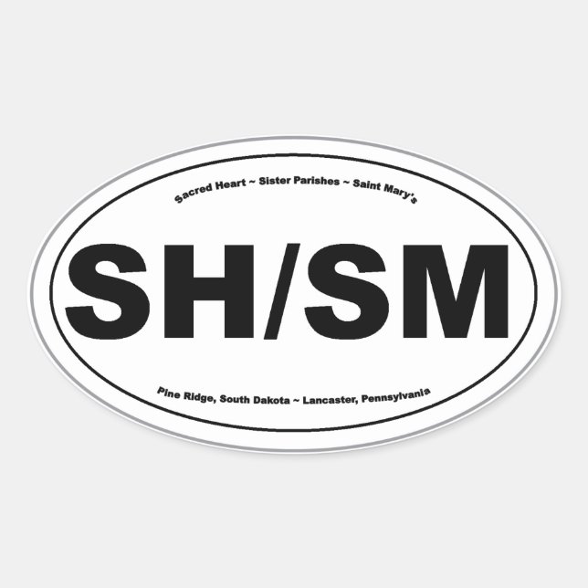 SH/SM Oval Sticker (Front)