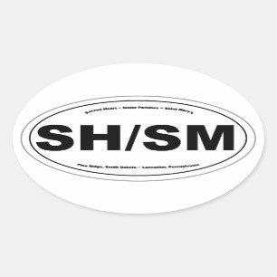 SH/SM Oval Sticker
