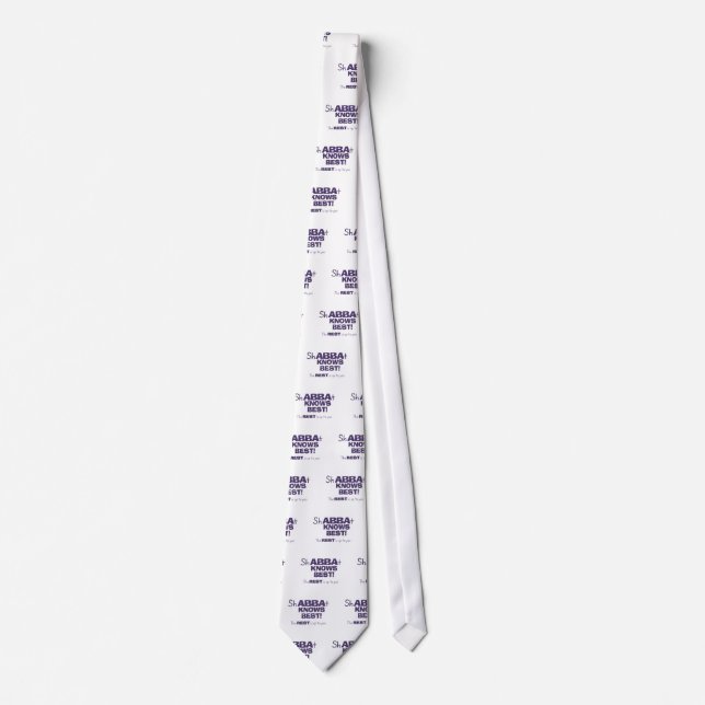 ShABBAt Abba Knows Best Tie (Front)