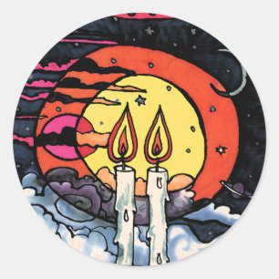 Shabbat Classic Round Sticker