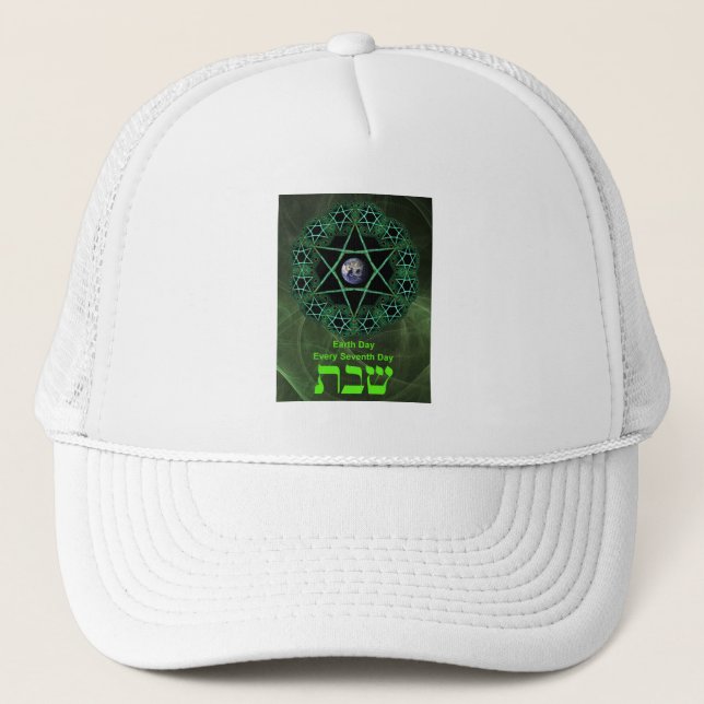 Shabbat - Earth Day Trucker Hat (Front)