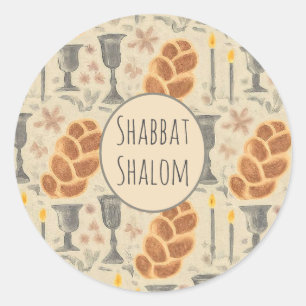 Shabbat Pattern Sticker