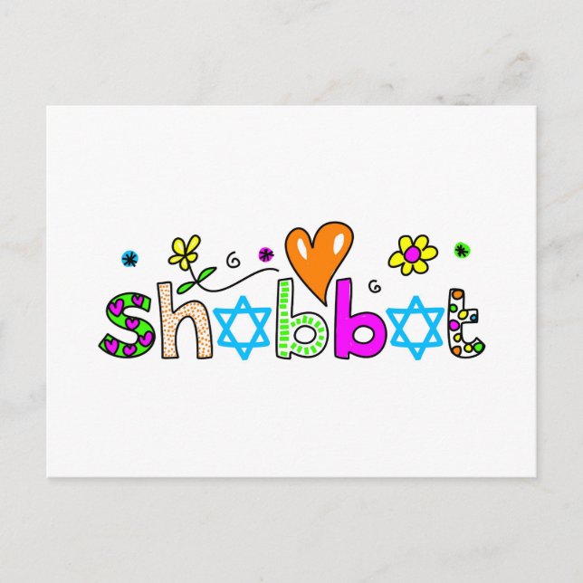 Shabbat Postcard (Front)