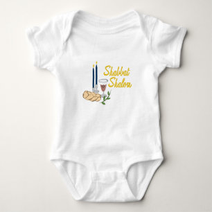 Shabbat Shalom Baby Bodysuit