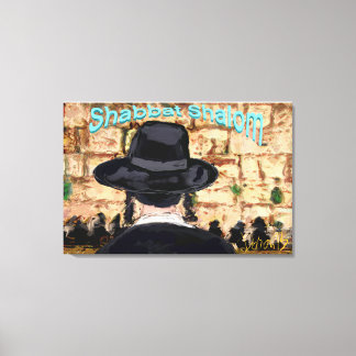 Shabbat Shalom in Jerusalem Canvas Print