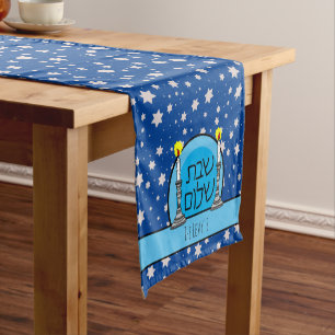 Shabbat Shalom Personalised Table Runners