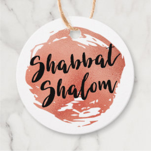Shabbat Shalom Personalised Tag