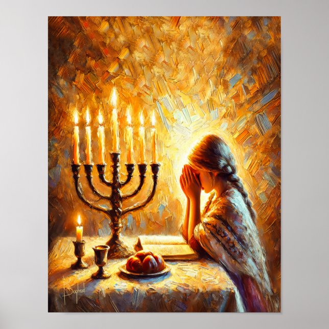 Shabbat Shalom Poster (Front)