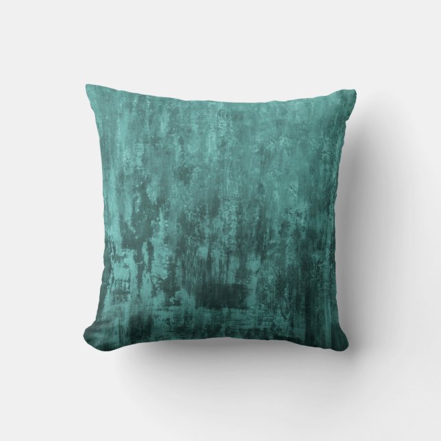 Shabby background, turquoise colour, grunge, loft, cushion (Front)