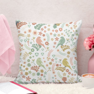 Shabby Birds & Branches Cushion