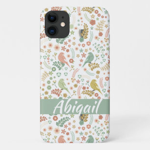 Shabby Birds & Branches Personalised Case-Mate iPhone Case