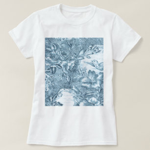 Shabby Blue French Toile T-Shirt
