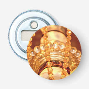 Shabby Chandelier Bling-4-Gold-ROUND BOTTLE OPENER