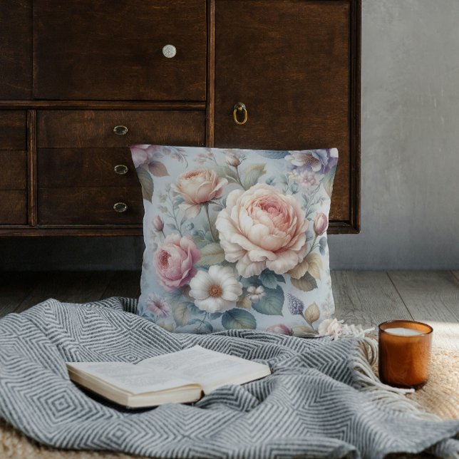Shabby Chic Antique Rose  Cushion (Creator Uploaded)