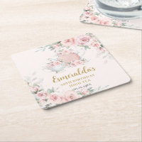 Shabby Chic Blush Floral High Tea Party Birthday 
