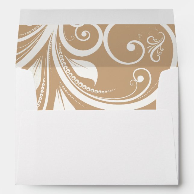 Shabby Chic Burlap Envelope (Back (Bottom))