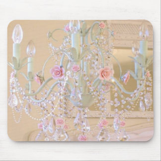 Shabby Chic Chandelier Mouse Pad