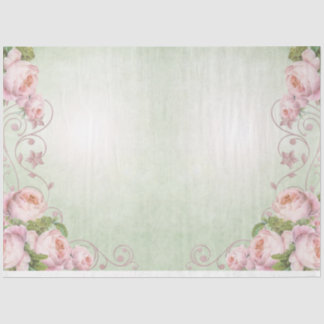 Shabby Chic Collage Series Design 6 Tissue Paper