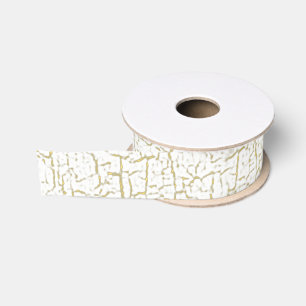 Shabby Chic Crackle Paint Customisable Grosgrain Ribbon