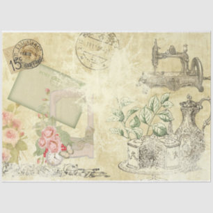 Shabby Chic Cream Series Design 3 Tissue Paper