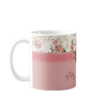 Shabby Chic Custom Name & Monogram Floral