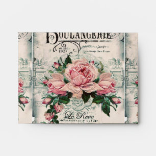 shabby chic, decoupage, victorian, french chic, pa envelope