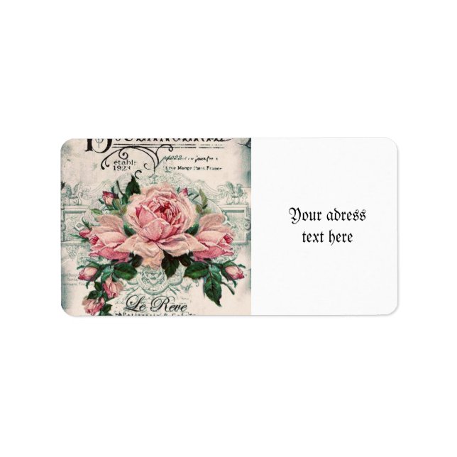 shabby chic, decoupage, victorian, french chic, pa label (Front)