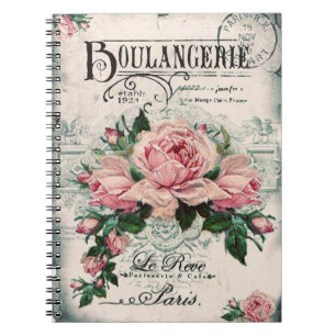 shabby chic, decoupage, victorian, french chic, pa notebook