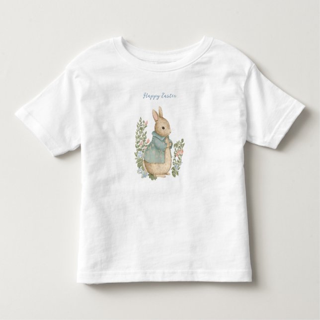 Shabby Chic Easter Rabbit Toddler T-shirt (Front)