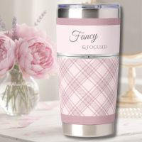 Shabby Chic Fancy and Focused Pink Plaid