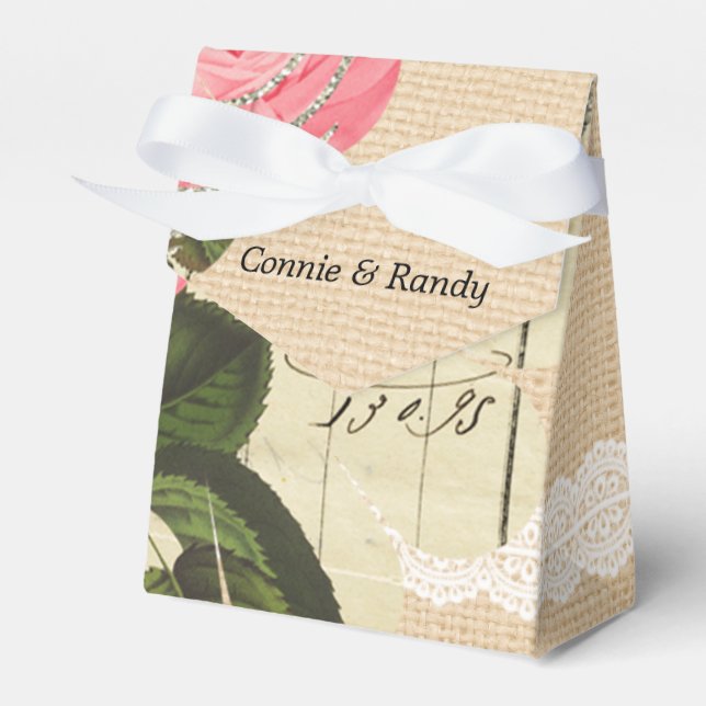 Shabby Chic Favour Box (Front Side)