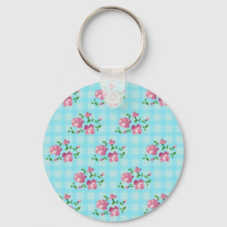 shabby chic, floral decoration key ring