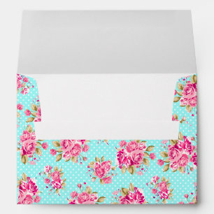 Shabby Chic Floral Roses Envelopes