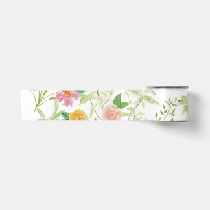 Shabby Chic Floral Satin Ribbon