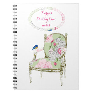 Shabby Chic French Chair notebook