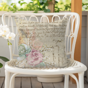 Shabby Chic French Country Floral Cushion