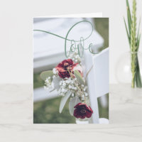 Shabby Chic "Happily Ever After" Wedding Card
