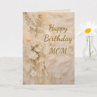 Shabby Chic Happy Birthday Lace Forget Me Not Card