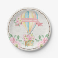 Shabby Chic Hot Air Balloon Pink Floral Shower