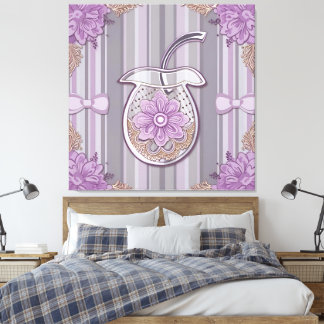 Shabby Chic Lavender Flower in Glass Canvas Print