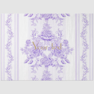Shabby chic,lavender,toile,pattern,floral,Victoria Tissue Paper