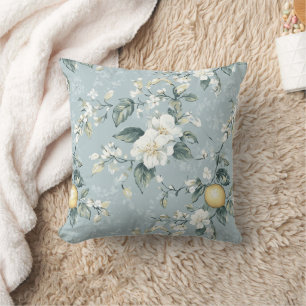 Shabby Chic Lemon Floral Series Design #6 Cushion