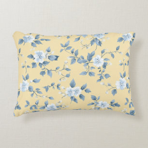 Shabby Chic Lemon Floral Series Design #7 Decorative Cushion