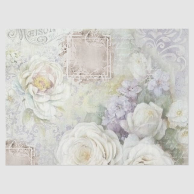 Shabby Chic Lilac Series Design 30 Tissue Paper (Front)